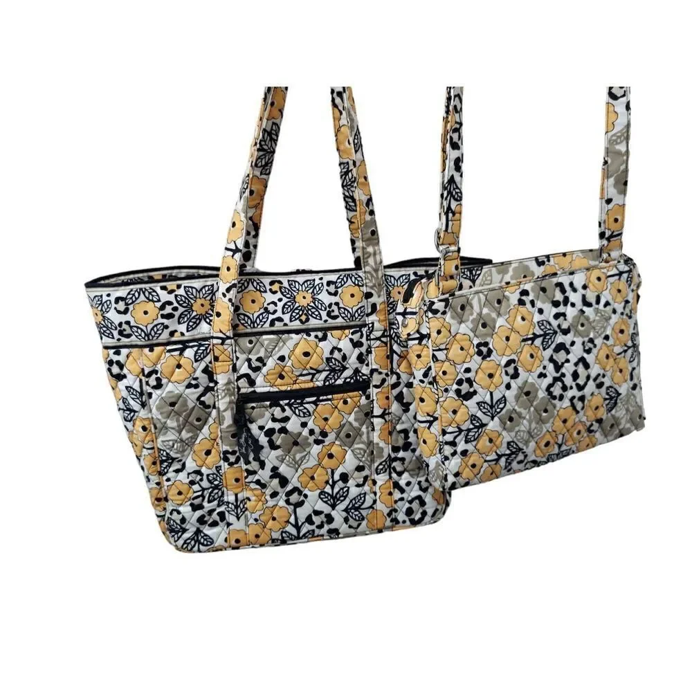 Vera Bradley Go Wild Set Tote and Laptop Bag